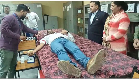 रक्तदान शिविर का आयोजन किया गया